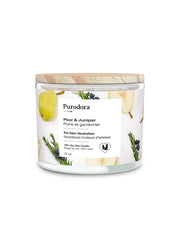 100% Soy Candle and Pet Odor Neutralizer - Pear & Juniper