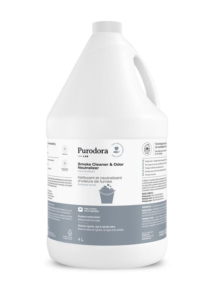 Nettoyant et neutralisant d’odeurs de fumée pour surfaces dures - Purodora Lab