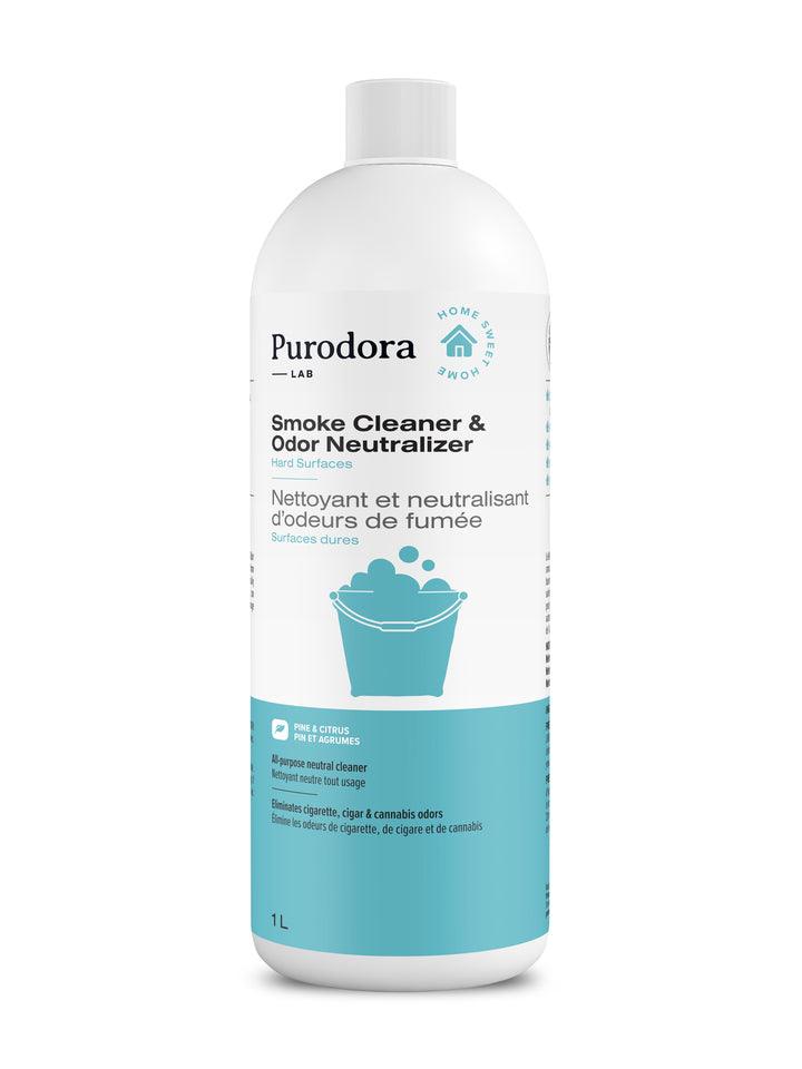 Nettoyant et neutralisant d’odeurs de fumée pour surfaces dures - Purodora Lab